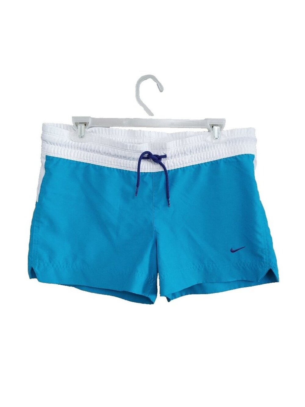 Nike Womens Shorts Size Small Athletic Blue White Walking Running